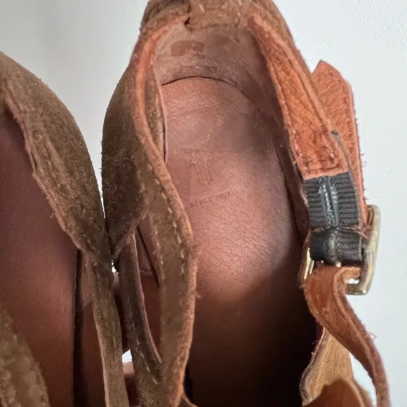 Frye Meghan Ankle Boots Women’s Size 10B Booties Brown Suede Heels