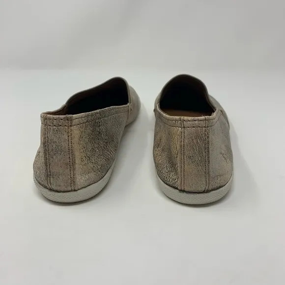 FRYE Melanie Slide On Leather Moonlight Flats Shoes Women Size 7 1/2