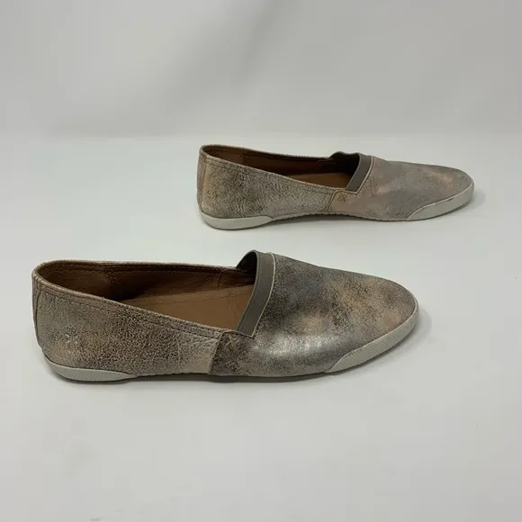 FRYE Melanie Slide On Leather Moonlight Flats Shoes Women Size 7 1/2