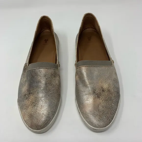 FRYE Melanie Slide On Leather Moonlight Flats Shoes Women Size 7 1/2