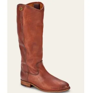 Frye Melissa Button 2 Riding Boots Sz 6 Womens Cognac Soft Leather Extended Calf