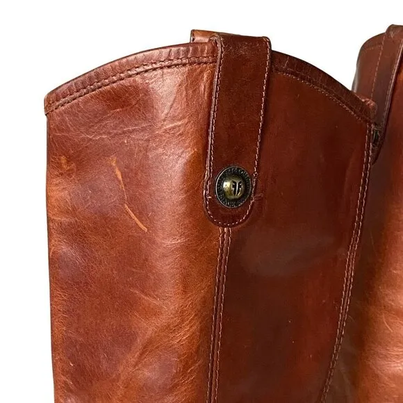 Frye Melissa Button 2 Wide Calf Leather Boot Women's 7.5B Equestrian Riding Boot