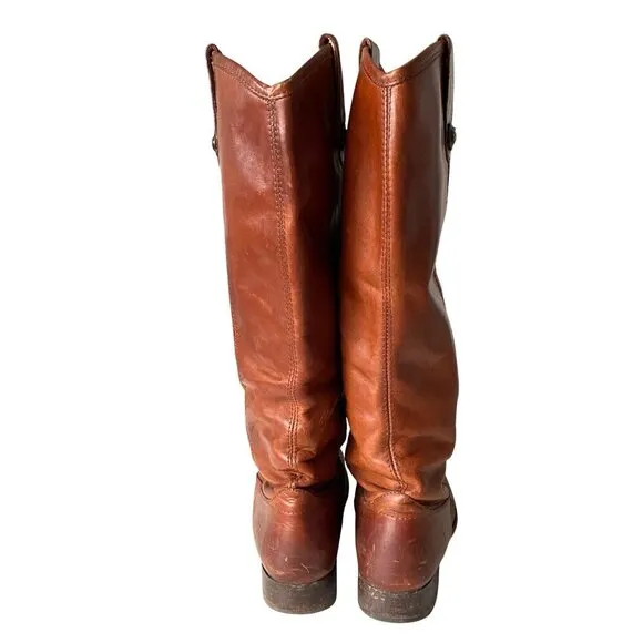 Frye Melissa Button 2 Wide Calf Leather Boot Women's 7.5B Equestrian Riding Boot