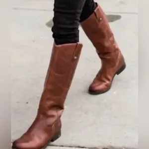 Frye Melissa Button 2 Wide Calf Leather Boot Women's 7.5B Equestrian Riding Boot