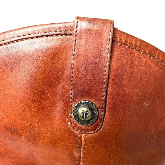 Frye Melissa Button 2 Wide Calf Leather Boot Women's 7.5B Equestrian Riding Boot