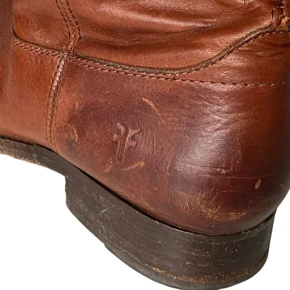 Frye Melissa Button 2 Wide Calf Leather Boot Women's 7.5B Equestrian Riding Boot
