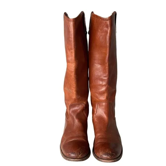 Frye Melissa Button 2 Wide Calf Leather Boot Women's 7.5B Equestrian Riding Boot