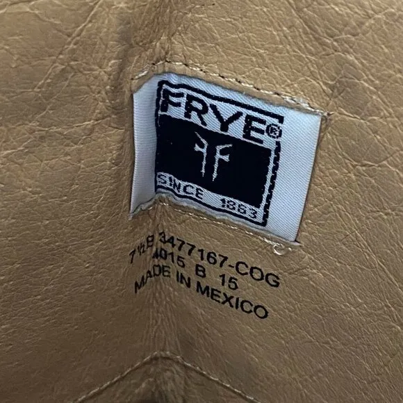 Frye Melissa Button 2 Wide Calf Leather Boot Women's 7.5B Equestrian Riding Boot
