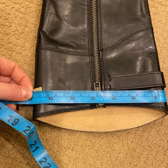 Frye Molly Knee High Extra Wide Calf Riding Boot Black Leather