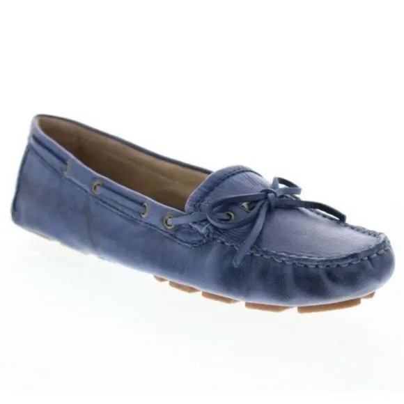 FRYE Reagan Campus Driver‎ Women 7 Leather Sapphire Loafers 72285