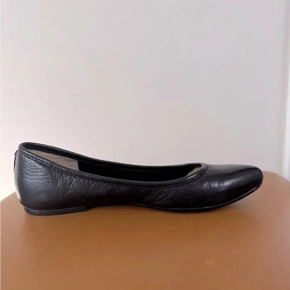 Frye Regina Black Leather Women's Ballet Flats Size 7
