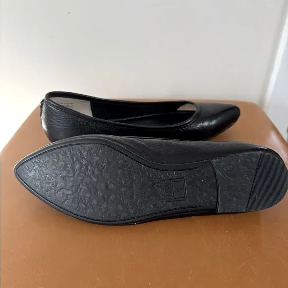 Frye Regina Black Leather Women's Ballet Flats Size 7