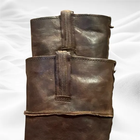 Frye | Shirley Artisan Tall Leather Riding‎ Boots Size 7 Dark Brown