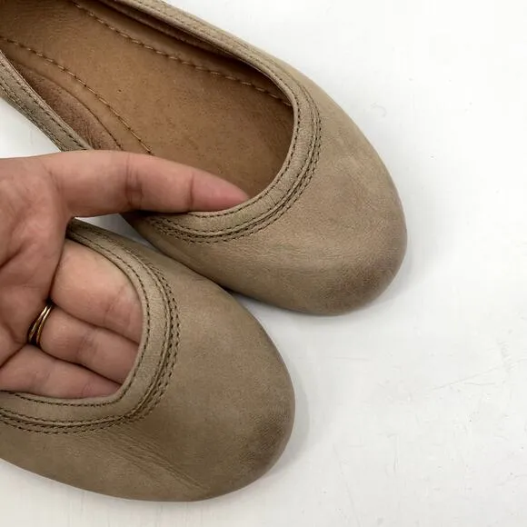 Frye Tan Round Toe ballet Flats