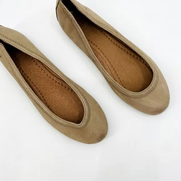 Frye Tan Round Toe ballet Flats