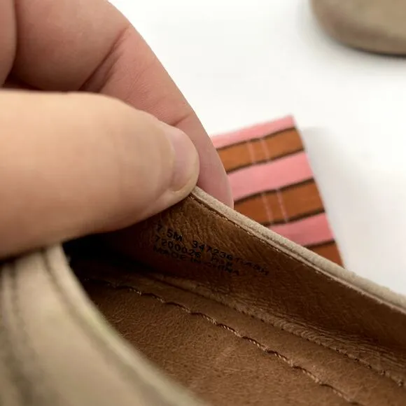 Frye Tan Round Toe ballet Flats