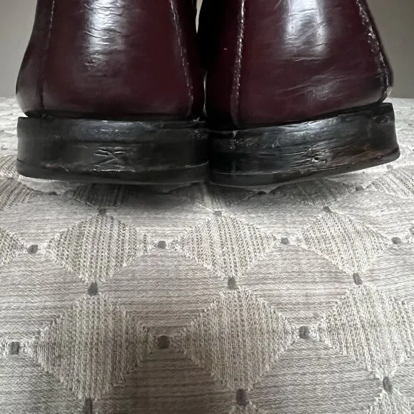 GH Bass &amp; Co. Weejuns Layton Burgundy Leather Tassle Loafers Men’s Size 11 D