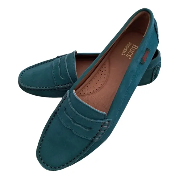 G.H. Bass Dylan Driver Moc Slip On Loafers Womens Size 8 Aqua New With Box