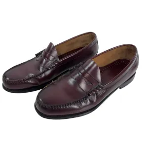 GH Bass Weejuns Leather Burgundy Wine Larson Classic Penny Loafers Size 11 D