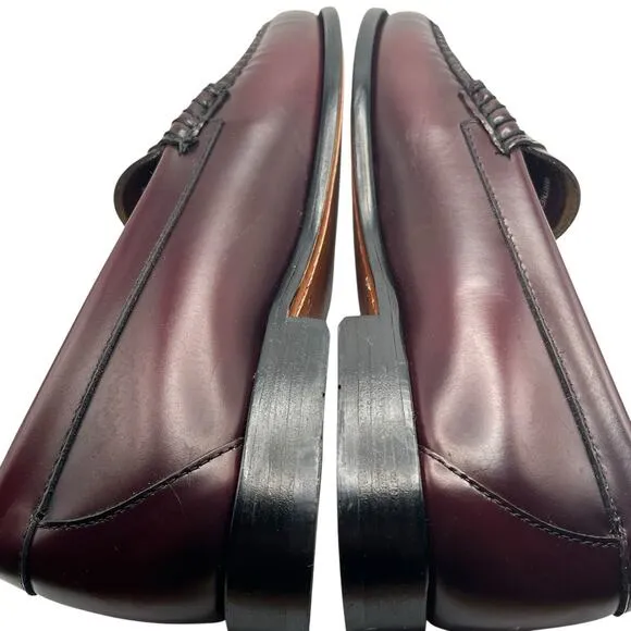 GH Bass Weejuns Loafer Women SZ 9.5 Oxblood Leather Shoes NWOB Whitney Preppy