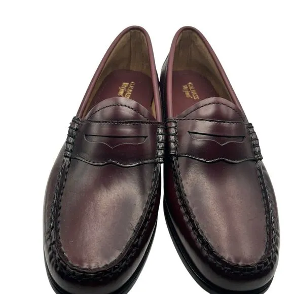 GH Bass Weejuns Loafer Women SZ 9.5 Oxblood Leather Shoes NWOB Whitney Preppy