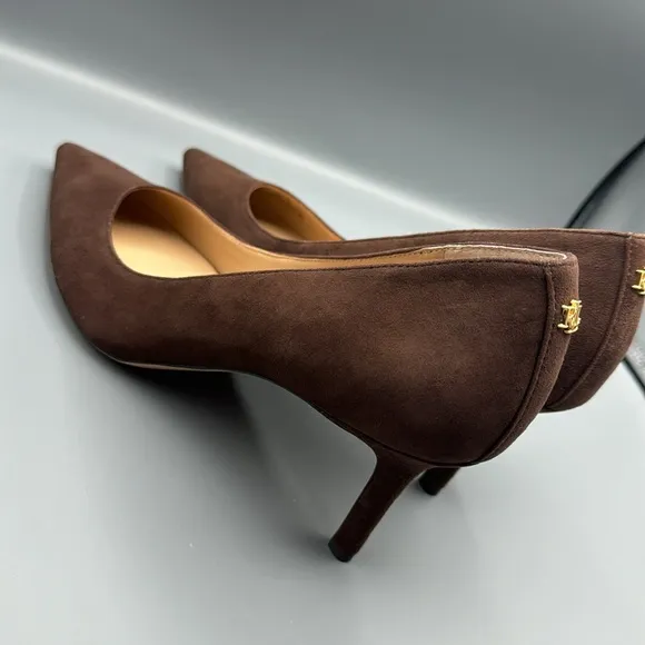 Giani Bernini Women's Agnness Memory Foam Cap Toe Ballet Flats Brown.
