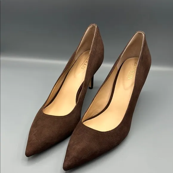 Giani Bernini Women's Agnness Memory Foam Cap Toe Ballet Flats Brown.