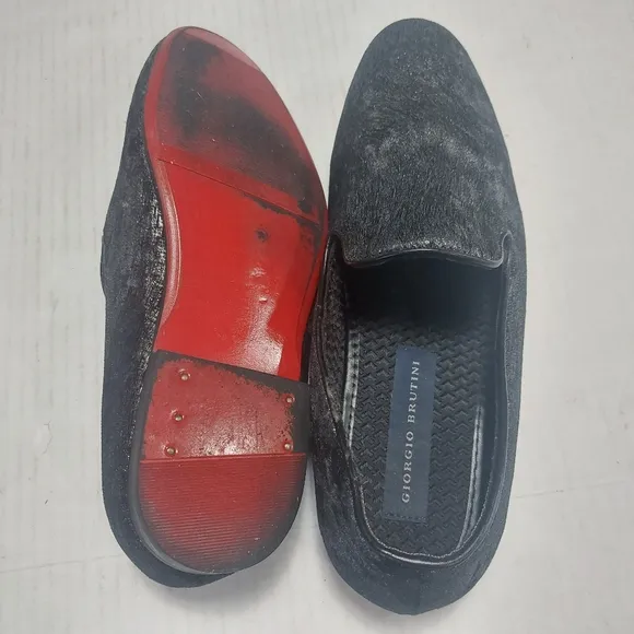 Giorgio Brutini Men's Black  Slipon Loafers Size 9.5M
