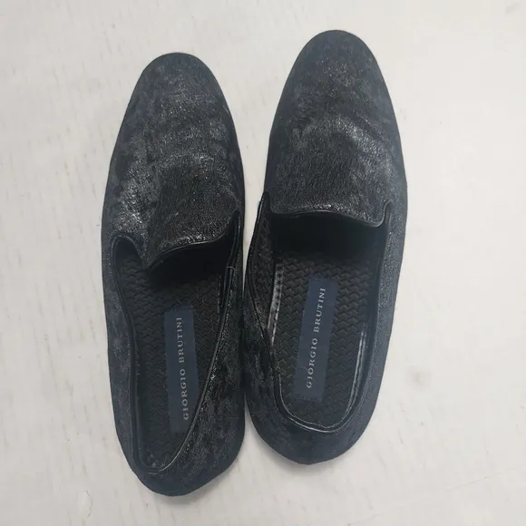 Giorgio Brutini Men's Black  Slipon Loafers Size 9.5M