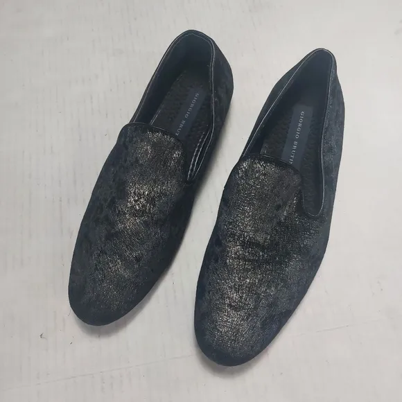 Giorgio Brutini Men's Black  Slipon Loafers Size 9.5M