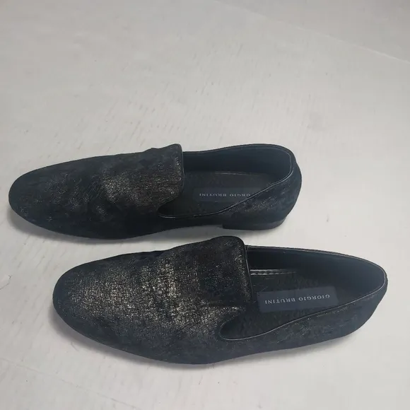 Giorgio Brutini Men's Black  Slipon Loafers Size 9.5M