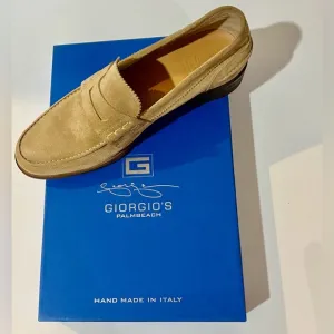 Giorgio's of Palm Beach penny loafers, Size 9.5 premium suede leather. Only $200