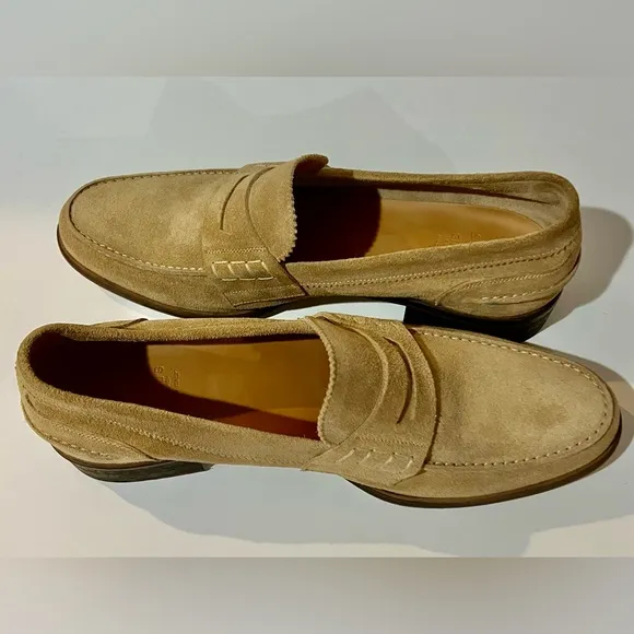 Giorgio's of Palm Beach penny loafers, Size 9.5 premium suede leather. Only $200