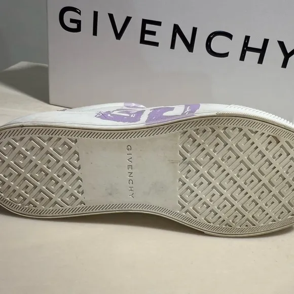Givenchy White and Purple Sneakers
