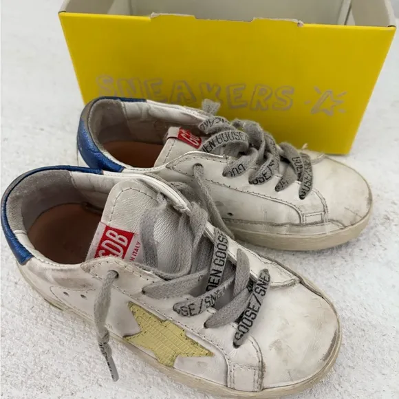 Golden Goose Kids Sneakers - White and Yellow
