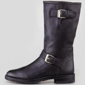 Gravati for Neiman Marcus Moto 100% calfskin leather upper &amp; lining boots SZ 7