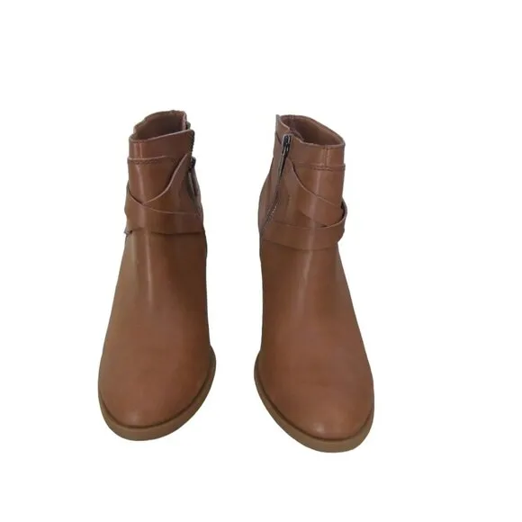 Great Pair of Brandnew Lucky Brand Ligh Brown Ankle Boots w Zipper in Sz 8 1/2 M