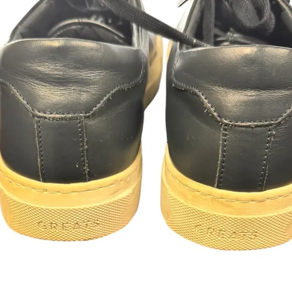 Greats Brooklyn Royale Shoe Navy Laced Laced Sneaker Made in Italy EUC Size 8.5