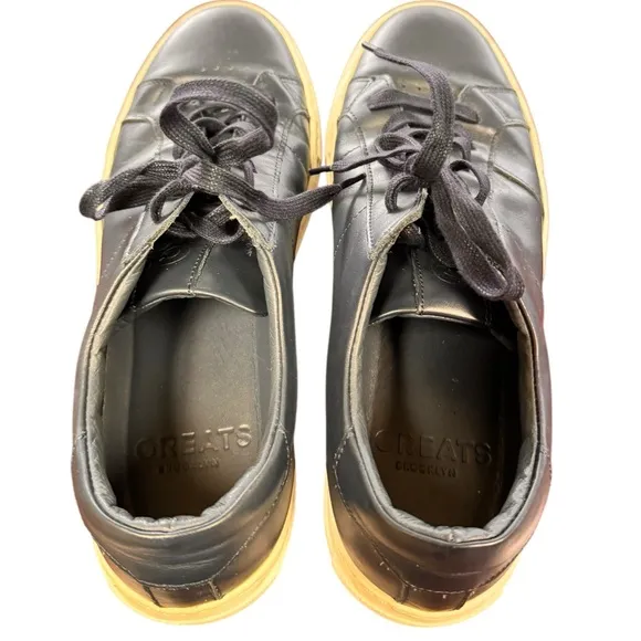 Greats Brooklyn Royale Shoe Navy Laced Laced Sneaker Made in Italy EUC Size 8.5