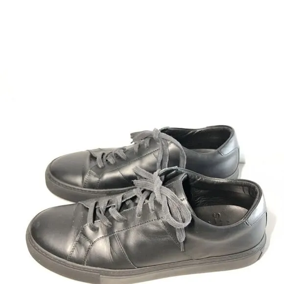Greats Brooklyn The Royale Black Leather Lace Casual Sneakers Shoes Men 10 US/43