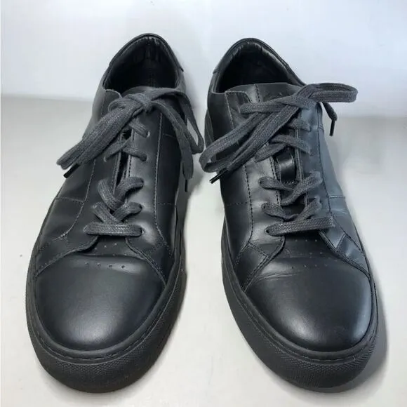 Greats Brooklyn The Royale Black Leather Lace Casual Sneakers Shoes Men 10 US/43
