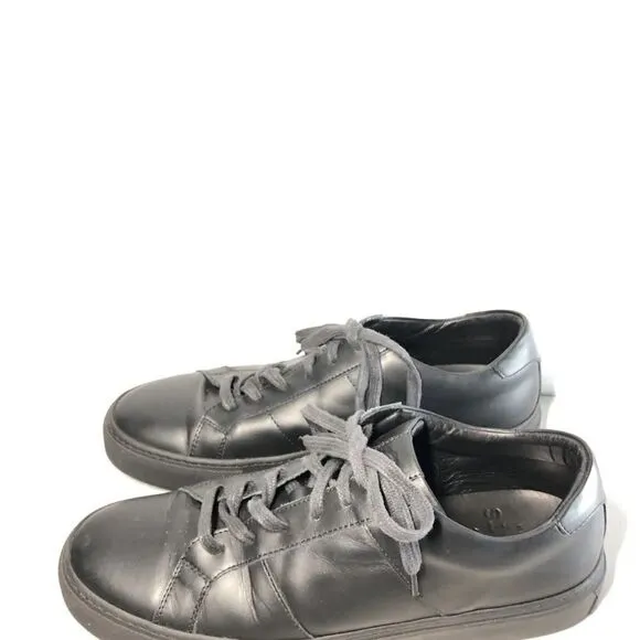 Greats Brooklyn The Royale Black Leather Lace Casual Sneakers Shoes Men 10 US/43