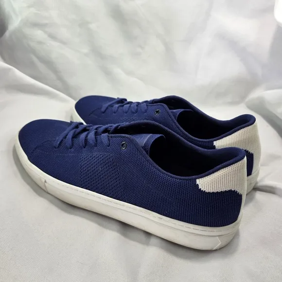Greats Royale Knit Sneakers Shoes Mens 14 Navy Blue White Lace Up Made In Italy