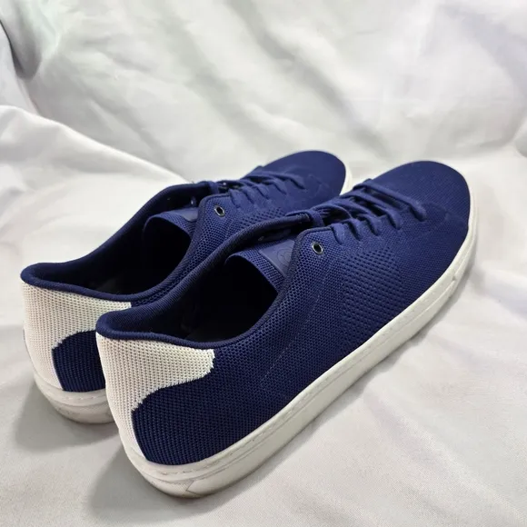 Greats Royale Knit Sneakers Shoes Mens 14 Navy Blue White Lace Up Made In Italy