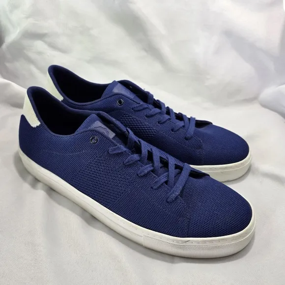 Greats Royale Knit Sneakers Shoes Mens 14 Navy Blue White Lace Up Made In Italy