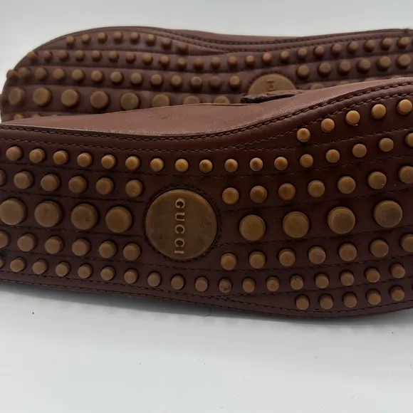 Gucci Brown and Green Horsebit Loafers