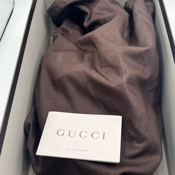 Gucci Brown and Green Horsebit Loafers