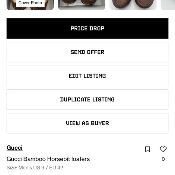 Gucci Brown and Green Horsebit Loafers