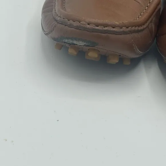 Gucci Brown and Green Horsebit Loafers