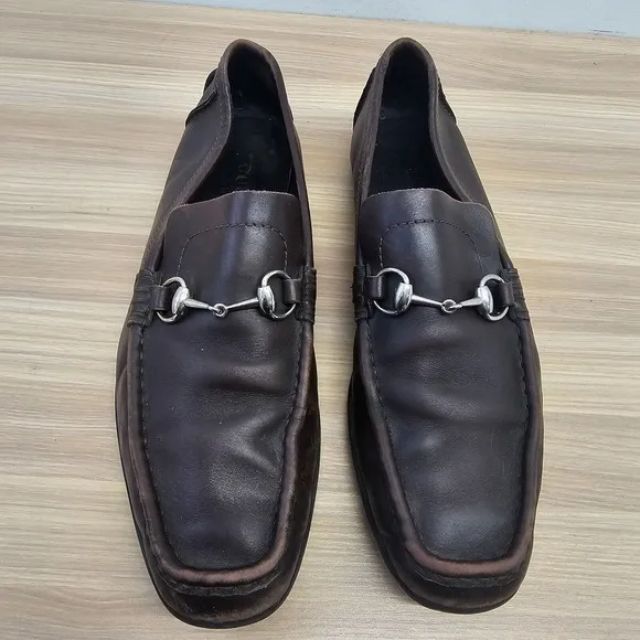 Gucci Horsebit Loafers Men 11.5 D Chocolate Leather Driving 1953 Old Money ITALY